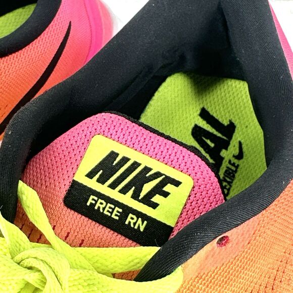Nike Free RN OC 844629-999 Mens 8.5 Running Shoes Multicolor Athletic Sneakers